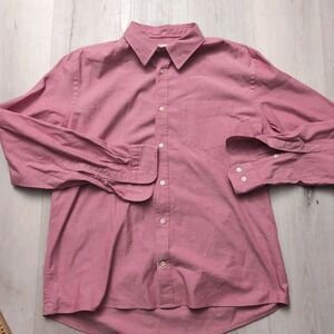 J.Lindeberg Shirt Mens Size XL Dusty Pink Long Sleeve Shirt slim Fit J Lindeberg